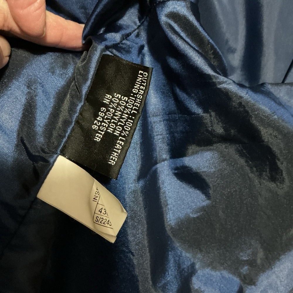 WILSONS LEATHER Pelle Studio Black Leather Full Zip Pocket Womens Jacket XL‎ 90s - Picture 6 of 11
